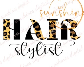 Hair Dresser | Hair Stylist | Digital Design | SVG | PNG | Digital Download |  300 DPI