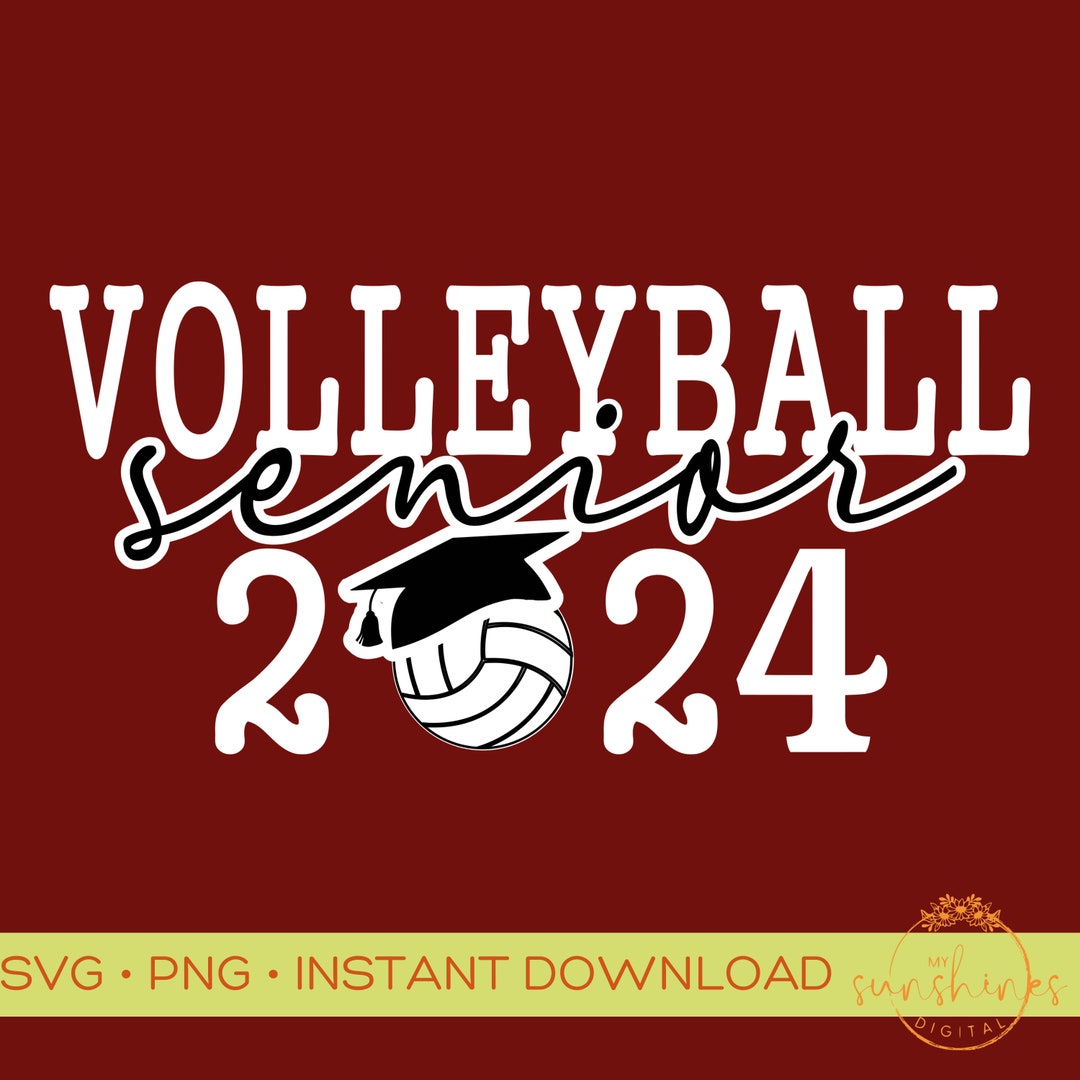 Volleyball Senior Digital Design Volleyball Senior Cut File - Etsy