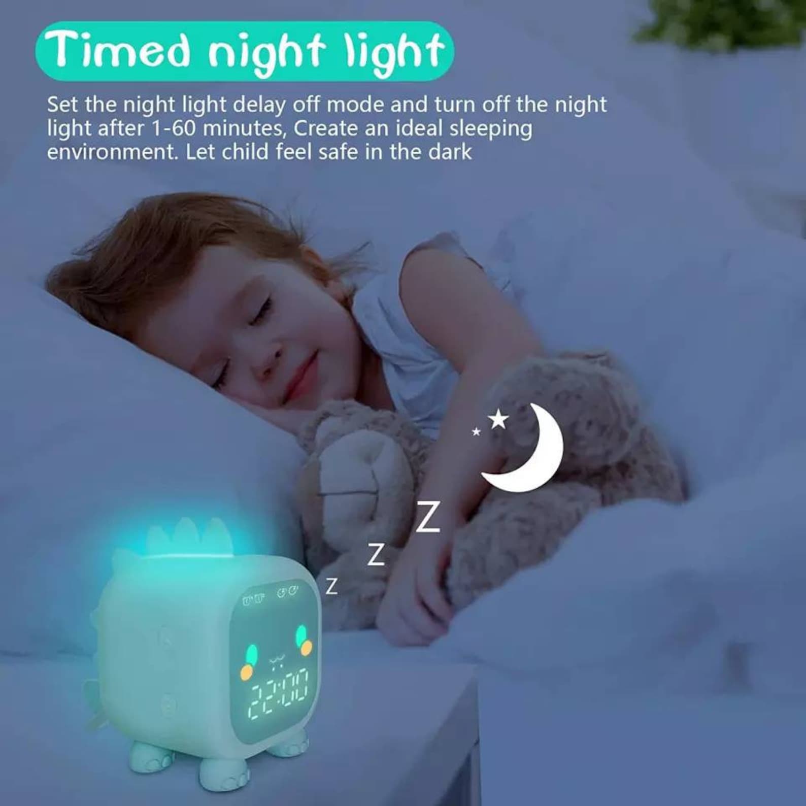 Kids Alarm Clock Digital Alarm Clock for Kids Bedroom Cute Etsy