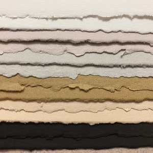 Legion Stonehenge Deckle Edge 10 fogli - Carta 100% cotone - 3,5x5 - Carta per stampa professionale - Confezione di carta colorata per forniture da disegno