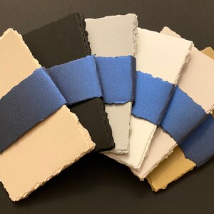 Legion Stonehenge 5 x 7 pouces Deckle Edge 10 feuilles - Papier 100 % coton - Papier professionnel pour gravure - Fournitures de dessin Paquet de papier teinté