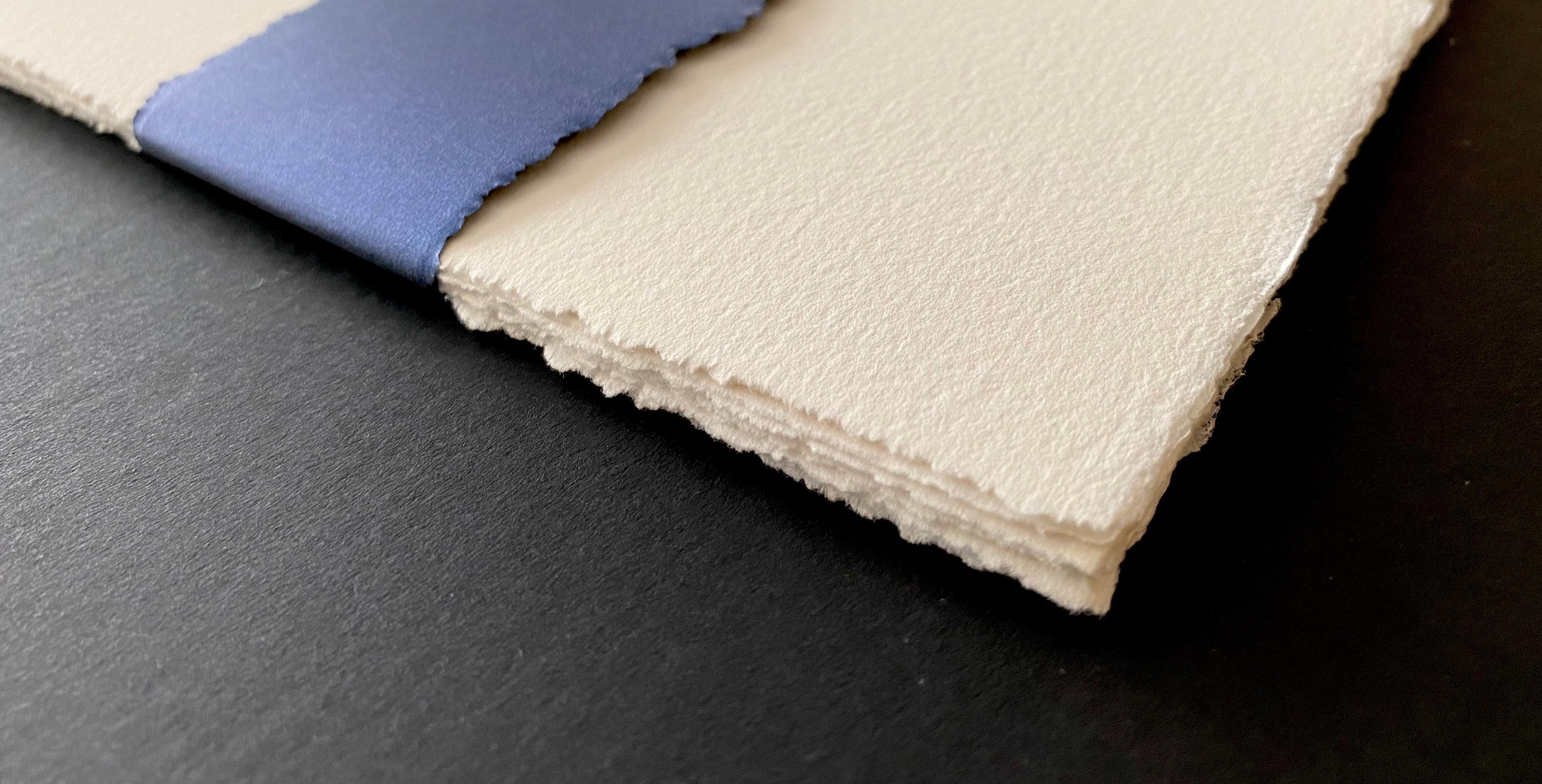 Blank Deckle Edge Sheets, 135#/290gsm, Soft White, 100% Cotton Rag, Cold  Pressed, Acid Free & Archival Hand Torn Watercolor Paper (Sample, Sample)