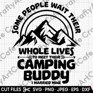 camping buddy svg camping paar svg voor cricut gesneden bestand png jpeg dxf eps
