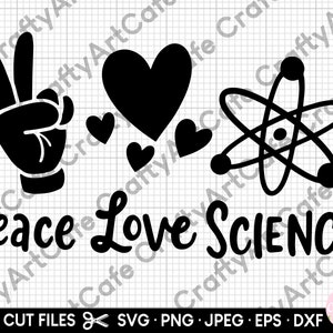 平和 愛 科学 svg 科学教師 svg 化学者 svg png クリカット用