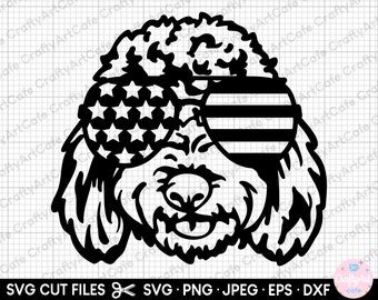 goldendoodle head svg png goldendoodle head svg cricut cut file goldendoodle head jpg eps dxf