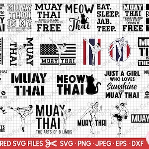 muay thai svg, muay thai png, muay thai svg bundel, muay thai png bundel, muay thai svg-bestand bundel cricut gesneden bestanden, gratis commercieel gebruik