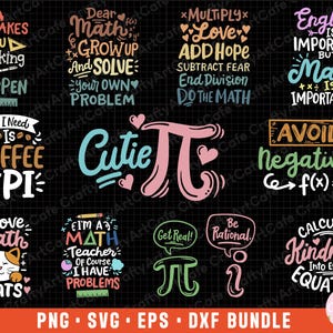 math png math svg math png bundle sublimination commercial use math eps dxf cricut cut file t shirt design