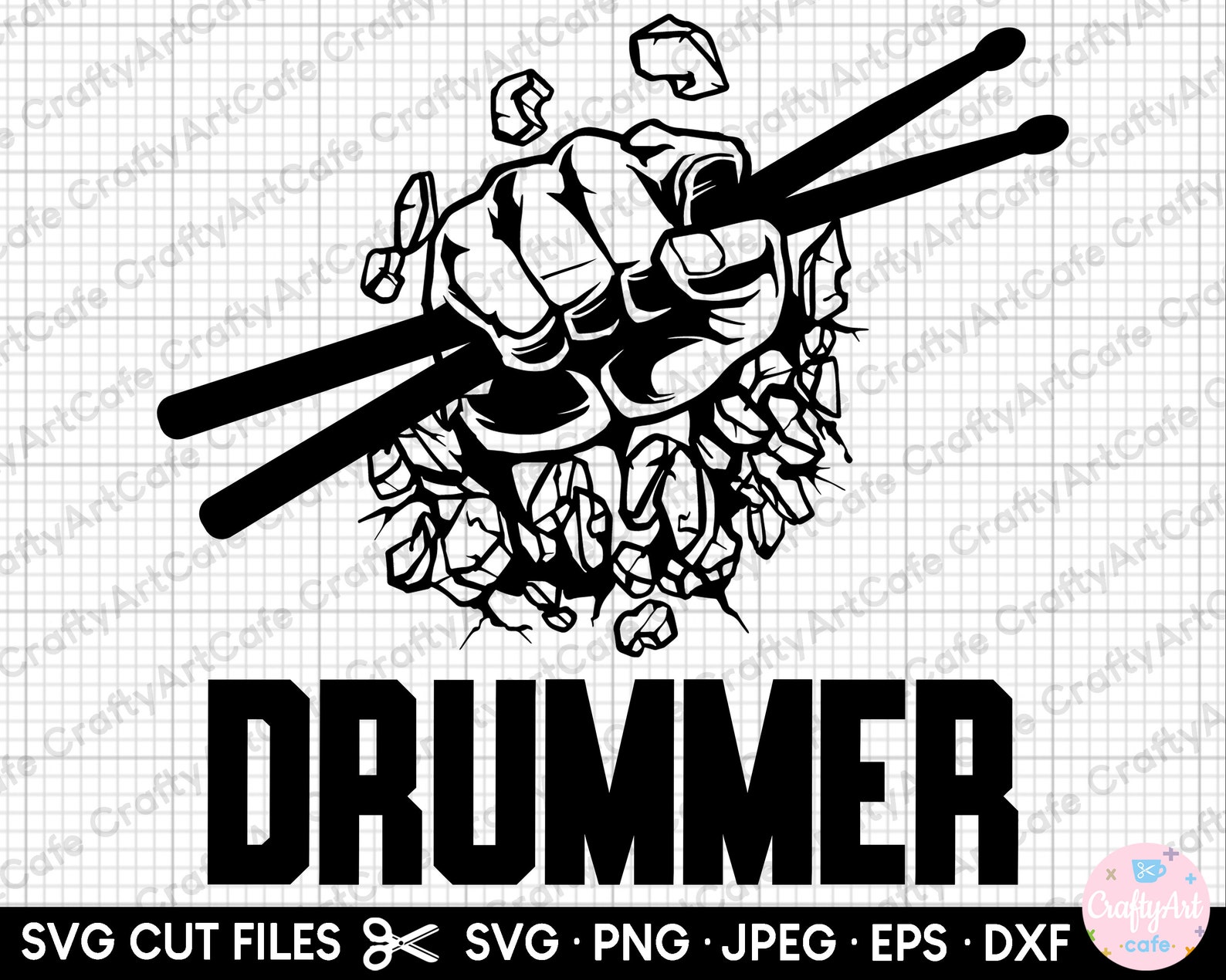 Drummer Svg Drummer Png Drummer Eps Drummer Dxf Drummer Svg - Etsy