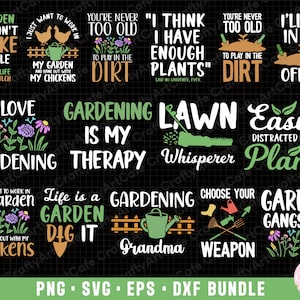 gardening png gardening svg gardening png bundle sublimination commercial use gardening eps dxf cricut cut file t shirt design
