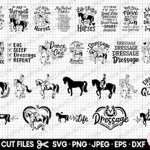 dressage svg bundle dressage png bundle dressage svg cricut file dressage cut files eps dxf jpeg jpg free commercial use