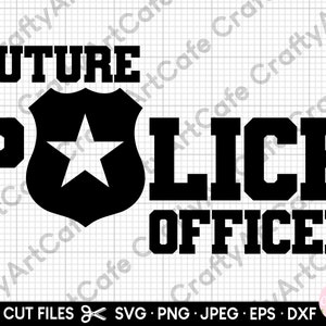 police school police academy future police officer svg png eps dxf commercial use