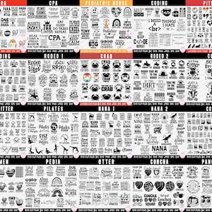 5000+ MEGA SVG Bundle Cricut Cut Files PNG Bundle Sublimation T Shirt Designs Bundle Xxl Files for Cricut Free Commercial Use image 5