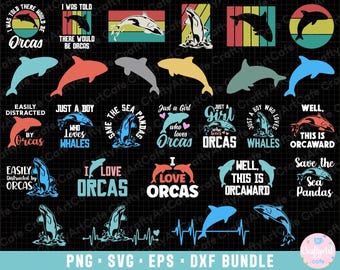 orca png orca svg orca png bundle sublimination commercial use orca eps dxf cricut cut file t shirt design