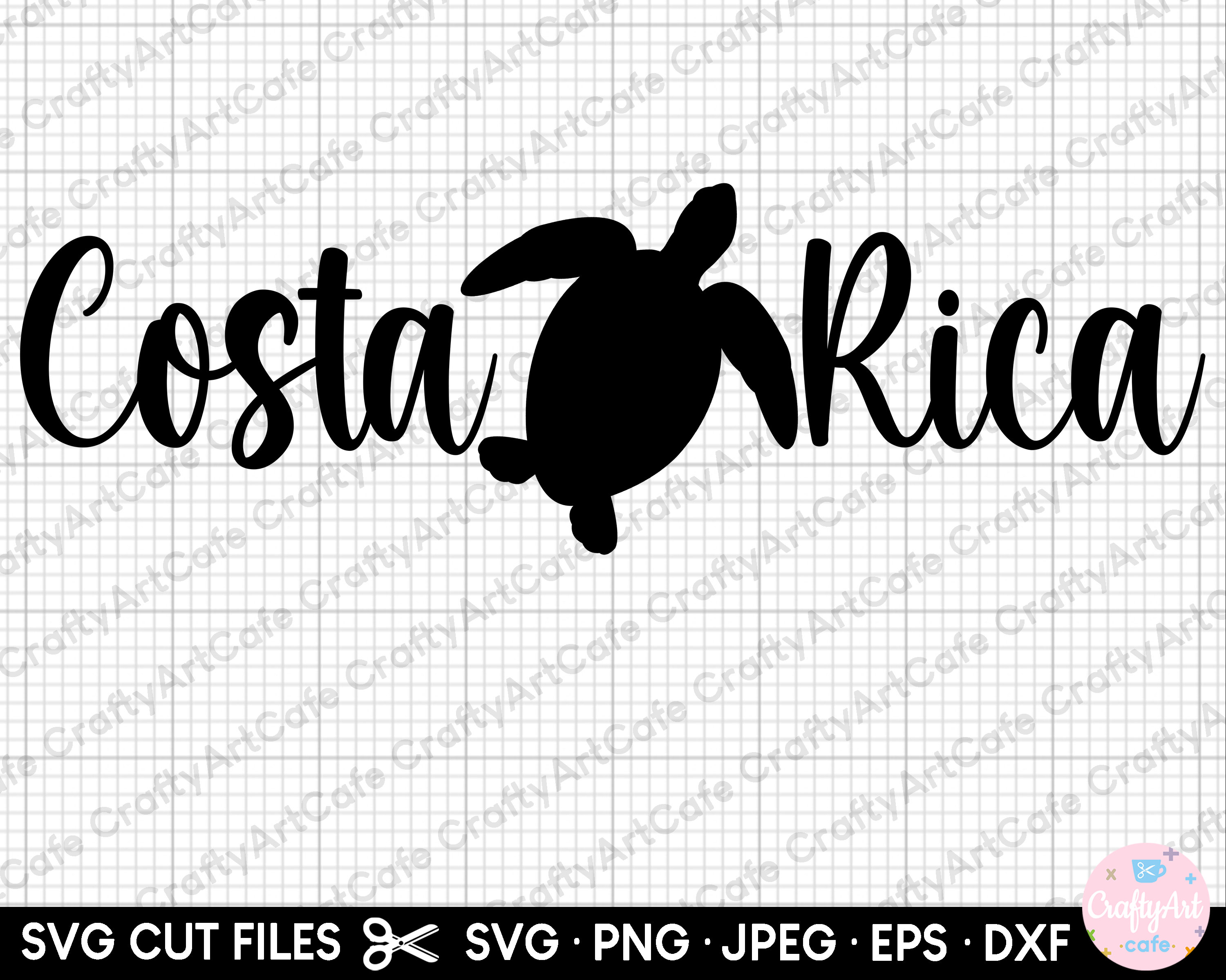 Costa Rica Svg Costa Rica Png Eps Dxf Jpg Cut File Cricut Etsy