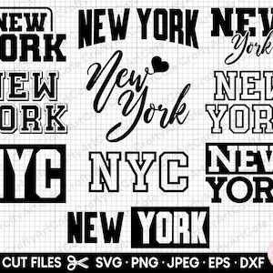 nyc svg new york city svg nyc png new york city png cricut cut files cutting files commercial use