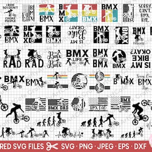 Ensemble bmx svg, bmx png, bmx svg, chemise cricut à usage commercial