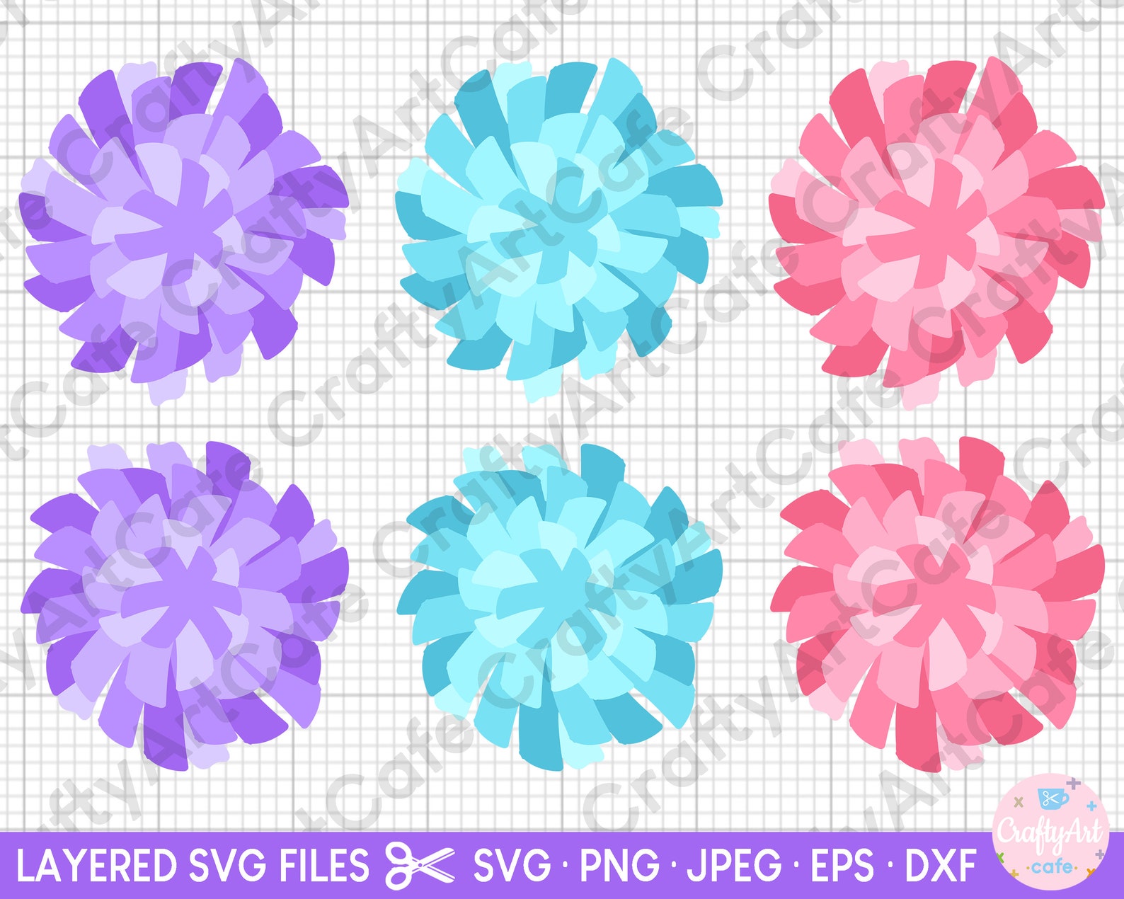 Pompom Svg Pom Pom Svg Pompom Png Pom Pom Png Clipart | Etsy