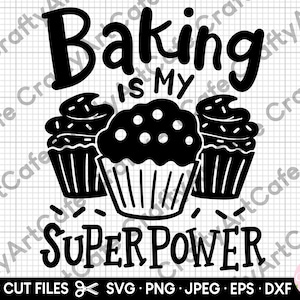 Backen ist meine Superkraft SVG, Backen ist meine Superpower