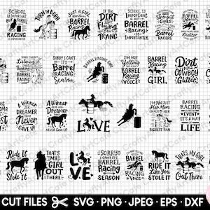 barrel racing bundle cricut svg file barrel racing png bundle barrel racer svg bundle barrel racing lover gift design eps dxf jpeg vector