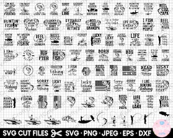 fishing svg bundle cricut cut files free commercial use fishing png bundle for shirt fishing design bundle fisher silhouette vector clipart