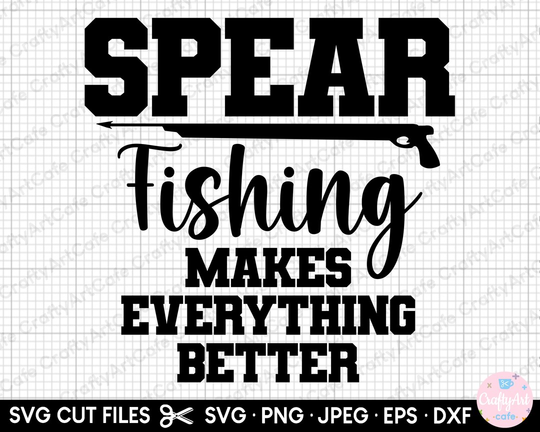 Spearfishing Svg Spearfisning Png Commercial Use Spearfishing Etsy