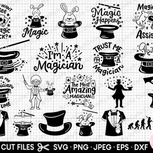 mago svg paquete cricut mago cortar archivo paquete mago png paquete clipart vector eps dxf jpg jpeg