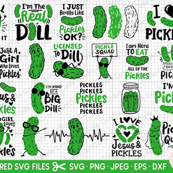 pickles svg bundle cricut pickles png bundle shirt design pickles vector clipart eps dxf jpg free commercial use