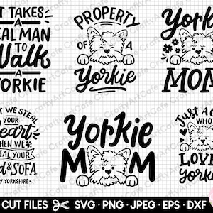 Lot de svg yorkshire chien cricut coupe fichier gratuit usage commercial conception de la chemise lot de png yorkshire terrier svg lot de yorkshire terrier