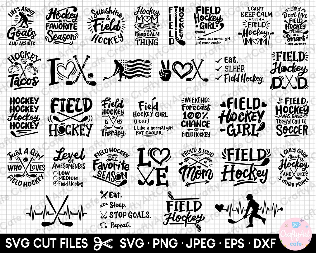 Field Hockey Svg Bundle Cricut Shirt Free Commercial Use Field Hockey