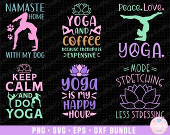 yoga png yoga svg yoga png bundle sublimination commercial use yoga eps dxf cricut cut file t shirt design