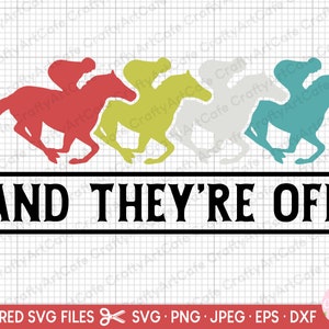 horse racing svg and they&#39;re off