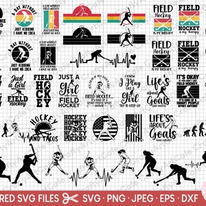 field hockey svg bundle field hockey png bundle field hockey clipart field hockey shirt design commercial use field hockey silhouette