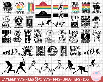 field hockey svg bundle field hockey png bundle field hockey clipart field hockey shirt design commercial use field hockey silhouette