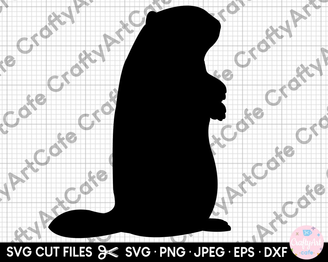 Groundhog Silhouette Svg Groundhog Silhouette Png Groundhog Clipart - Etsy