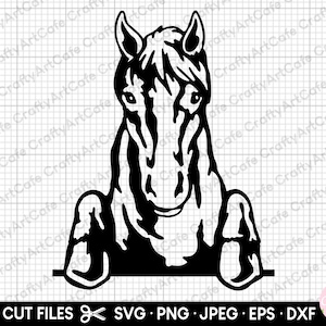 horse peeking svg horse peeking png horse peeking clipart horse peeking vector eps dxf jpg