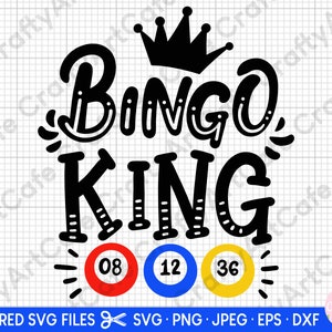 bingo in formato SVG, bingo PNG, bingo in formato SVG taglia file cricut, bingo in formato SVG per i regali degli amanti del bingo