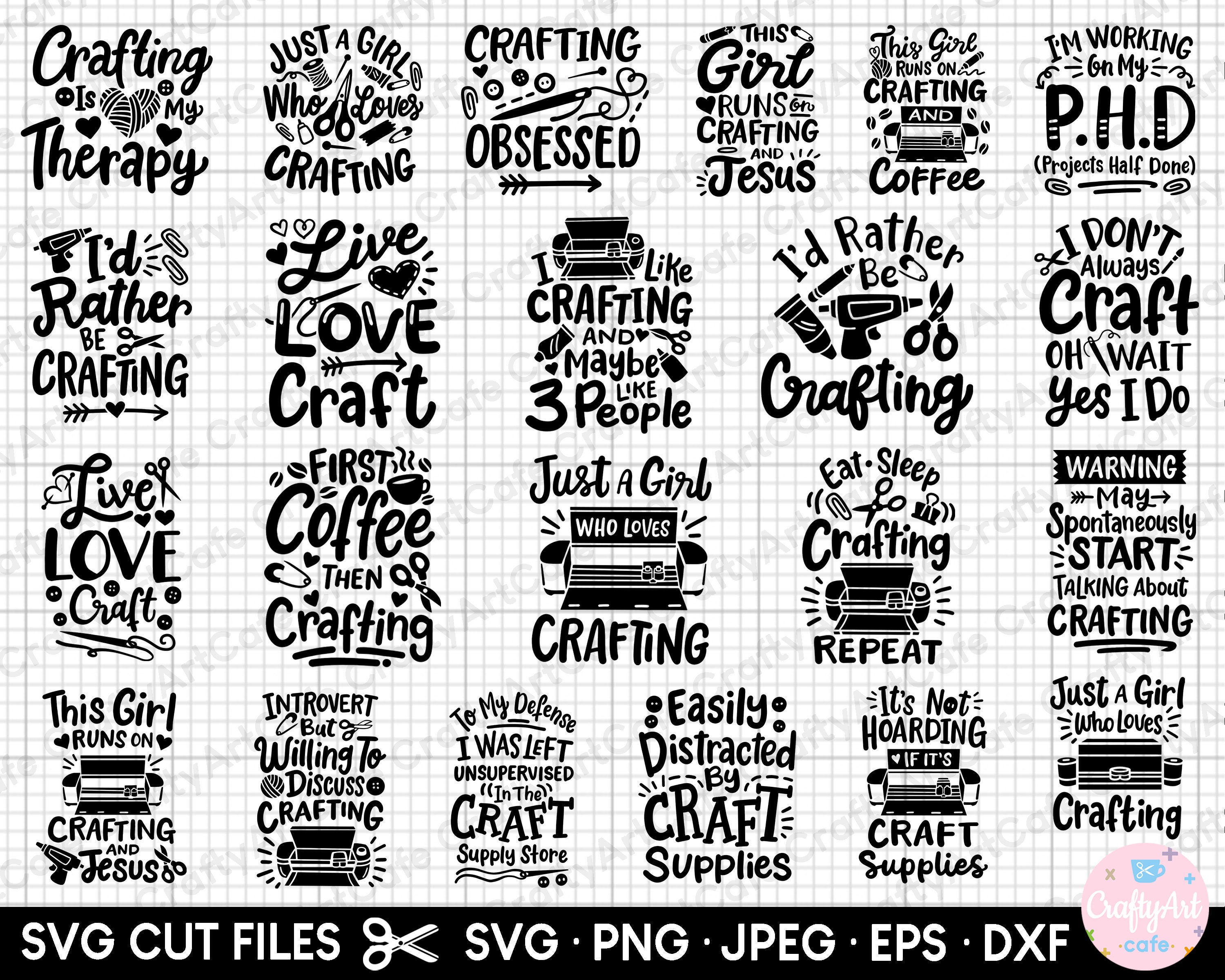 Crafting Svg Crafter Svg Crafting Svg Bundle Cricut Cut File Cutting ...