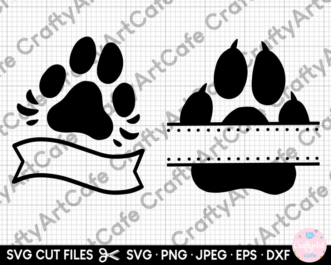 Cat Paw Svg Dog Paw Svg Animal Paw Bundle Svg Png Jpeg Jpg Dxf Eps