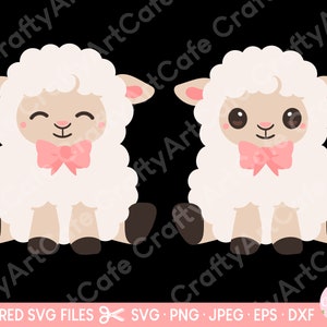 pecore in formato SVG carino pecore in formato SVG bambino pecore in formato SVG PNG eps dxf file di taglio a strati cricut