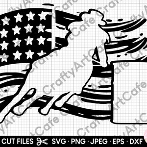 barrel racing svg