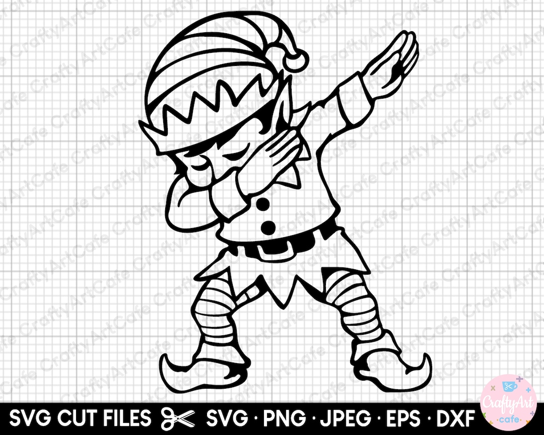 Dabbing Elf Svg Dabbing Elf Png Dancing Elf Svg Dancing Elf Png Elf Dab