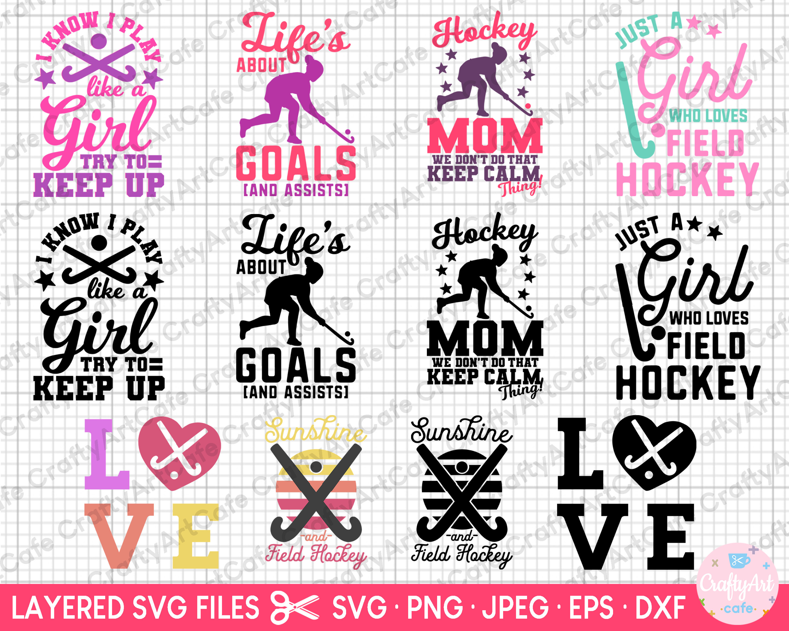 Field Hockey Bundle Svg Png - Etsy