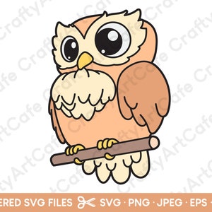 Clipart hibou / hibou svg / dessin de hibou / image de hibou / petite chouette / hibou mignon / usage commercial