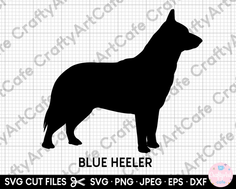 Blue Heeler Silhouette Svg Cut File Png Clip Art - Etsy Australia