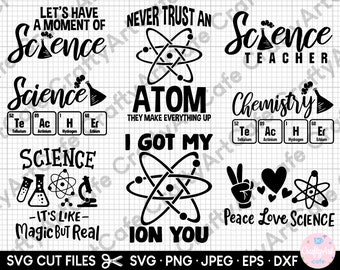 science svg bundle for cricut shirts science teacher svg png bundle commercial use