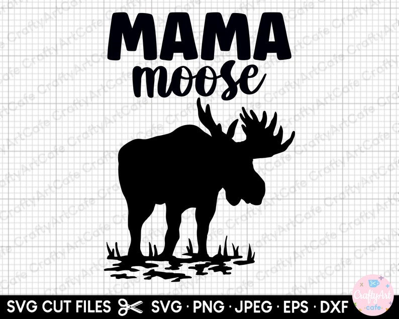 Moose Svg, Moose Png, Moose Svg File Cricut, Free Commercial Use Moose Design Etsy