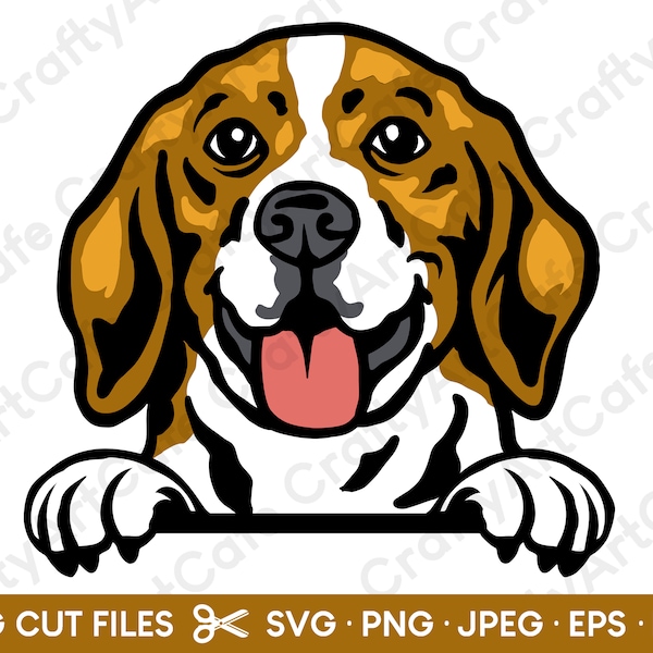 Beagle SVG Beagle Peeking SVG for Cricut Beagle PNG