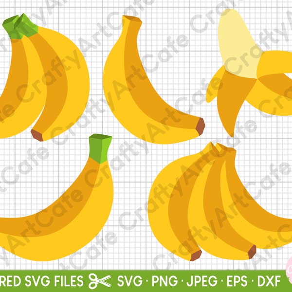 banana svg bundle bananas banana png bundle clipart vector illustration for cricut