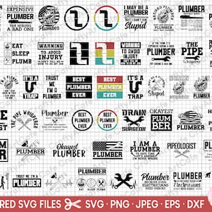 plumber svg bundle cricut plumber png bundle plumber shirt design bunde svg png eps dxf jpeg jpg free commercial use