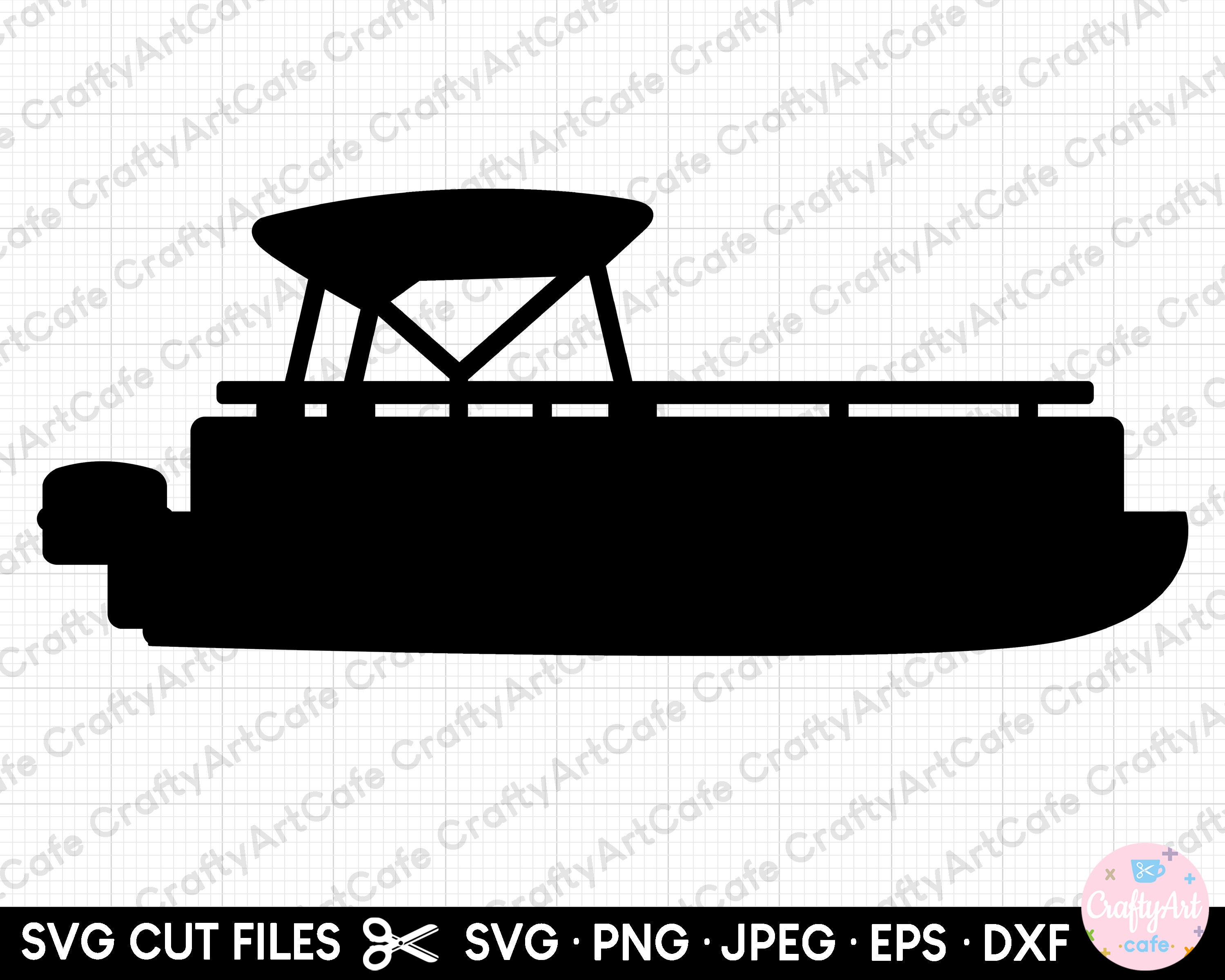 Pontoon Silhouette Pontoon Clipart Pontoon Svg Pontton Png Etsy Australia